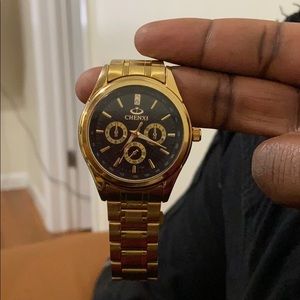 Gold plated watch